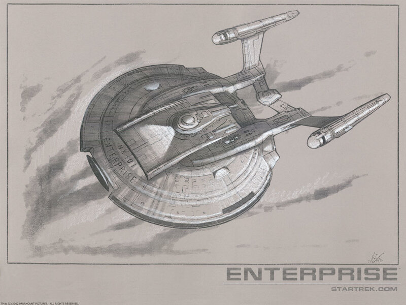 Enterprise starship sketch