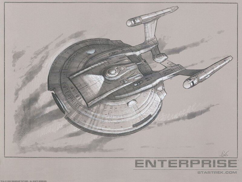 Enterprise starship sketch