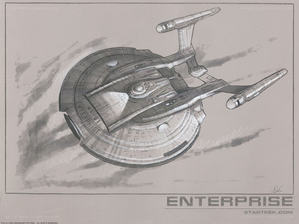 Enterprise starship sketch