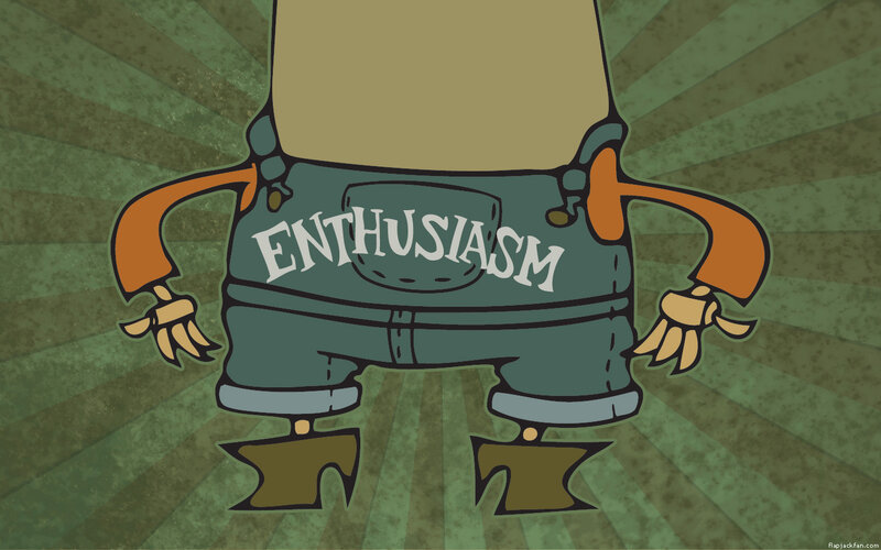 Enthusiasm character illustration