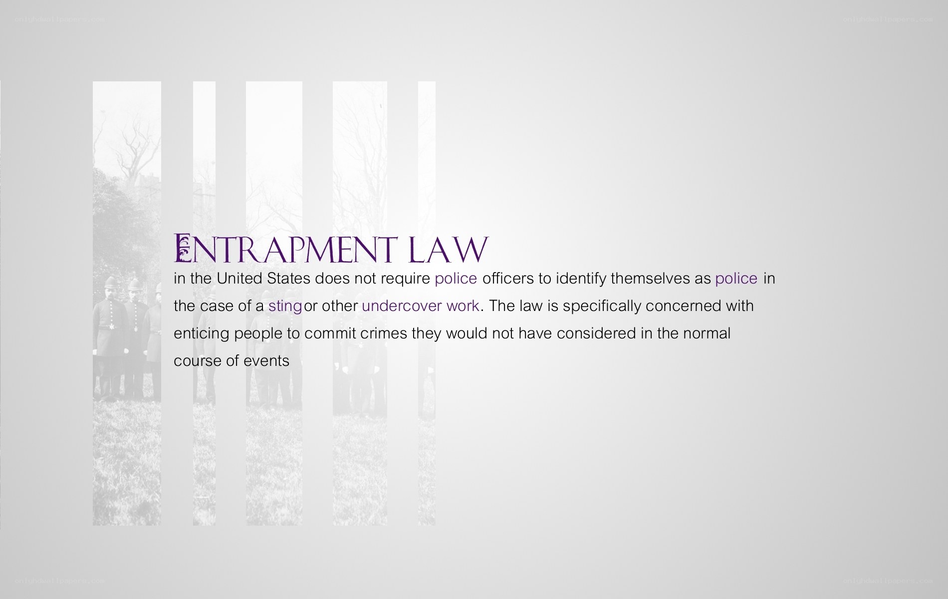 Entrapment law in the US
