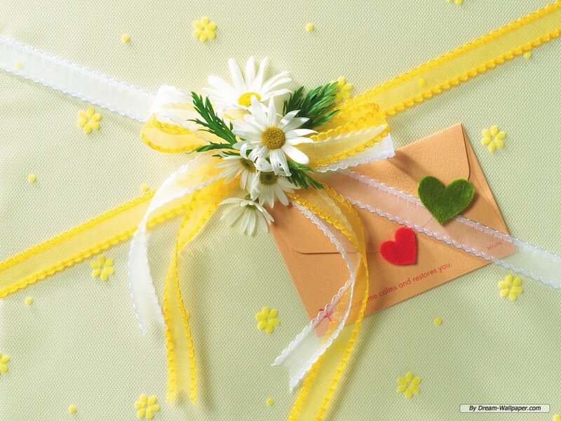 Envelope with Daisies