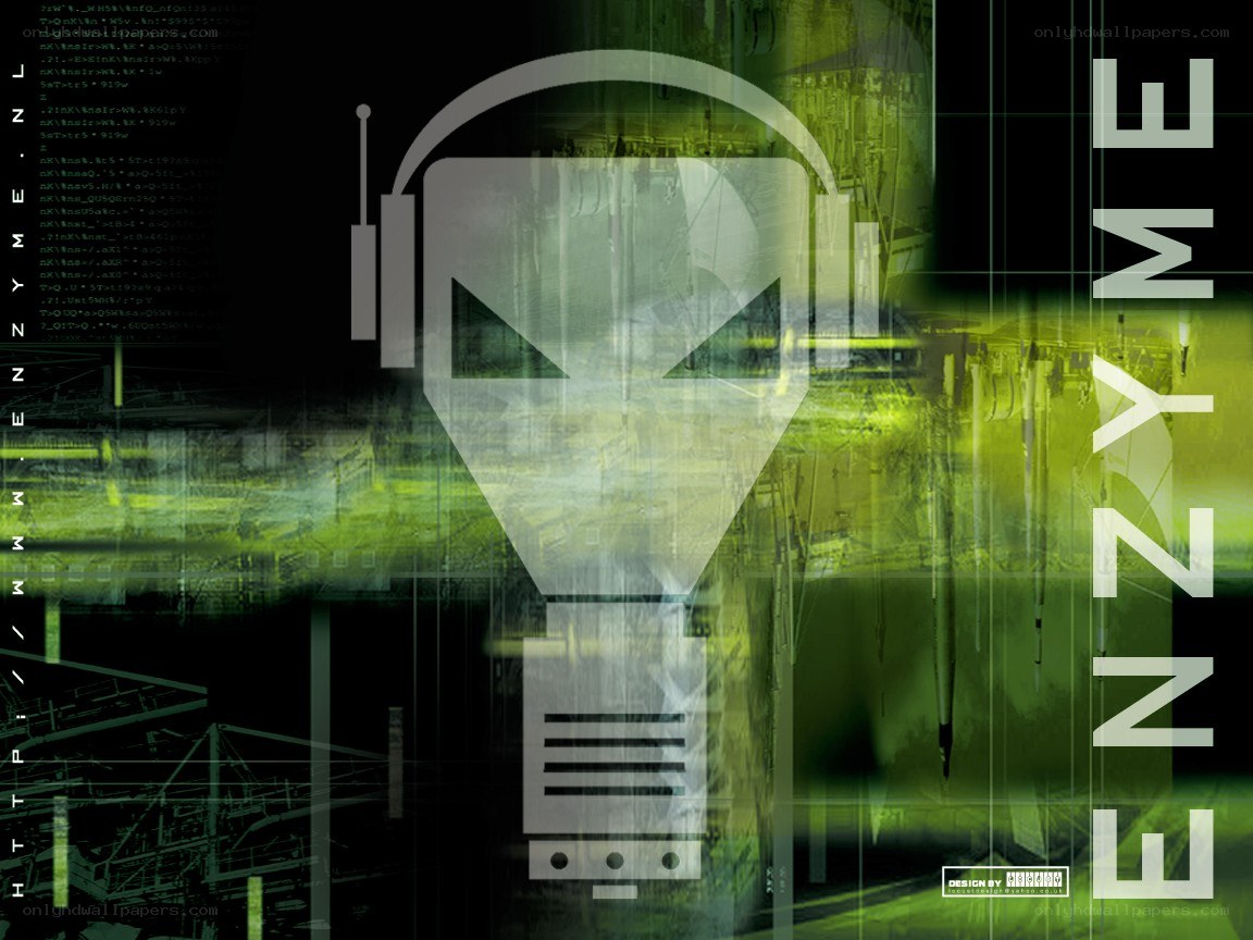 Enzyme logo with headphones