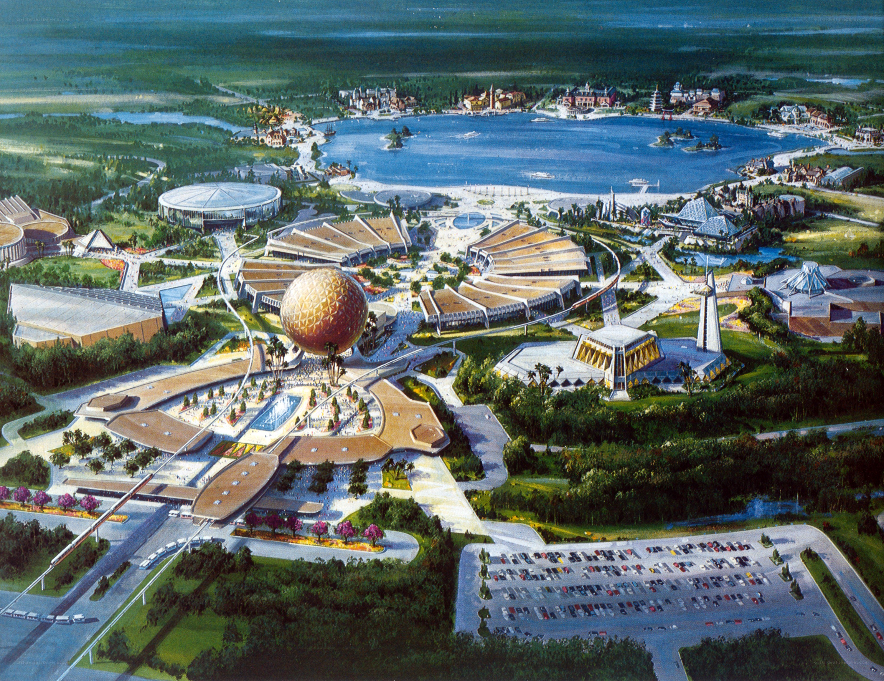 Epcot theme park concept art