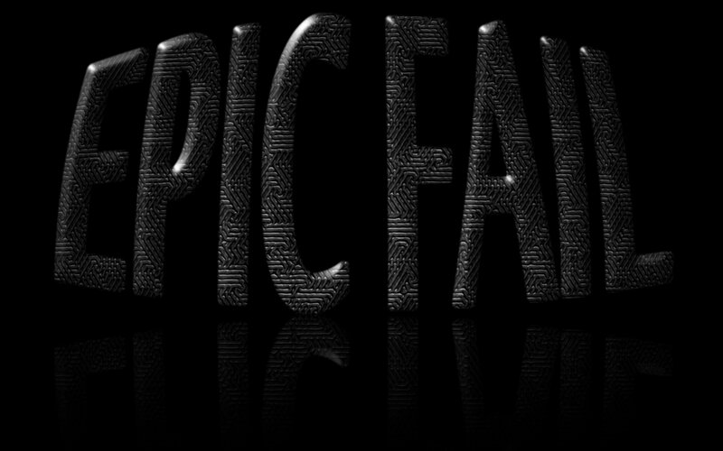 epic fail text logo