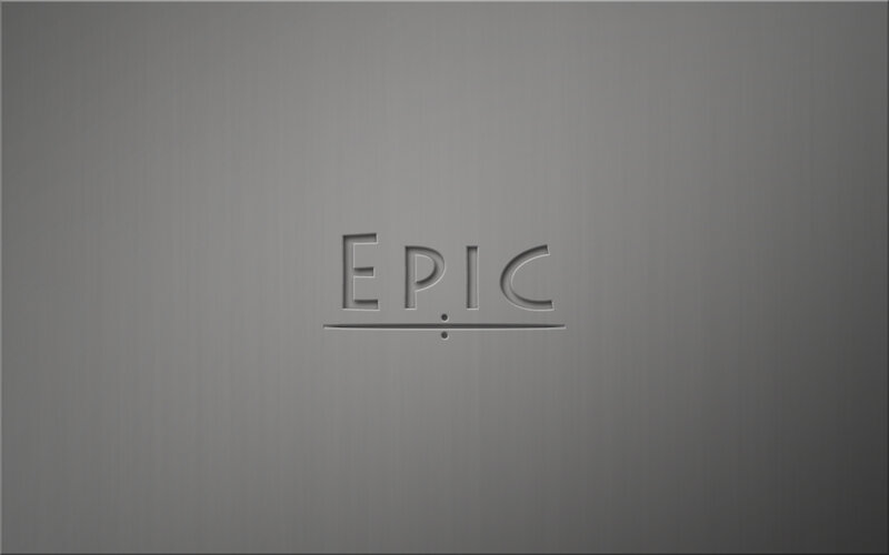 EPIC Logo on Metal