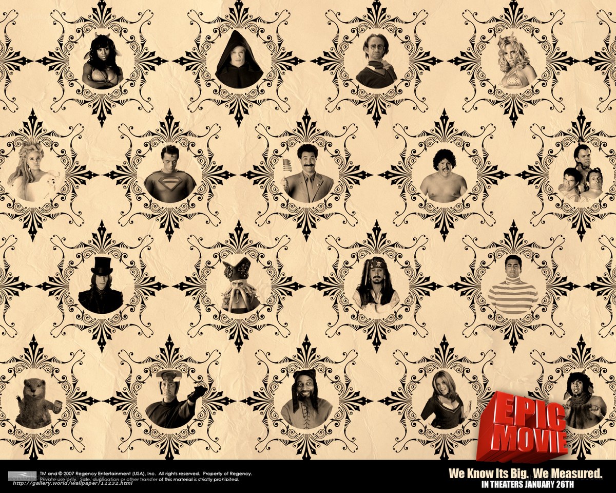 Epic Movie Character Collage