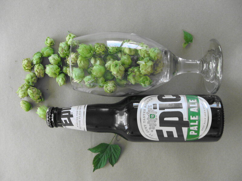 Epic Pale Ale with hops