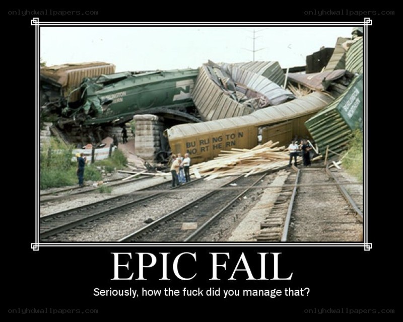 Epic Train Wreck Fail