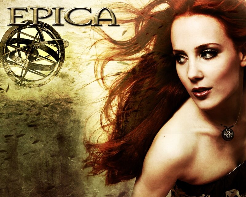 Epic woman with red hair