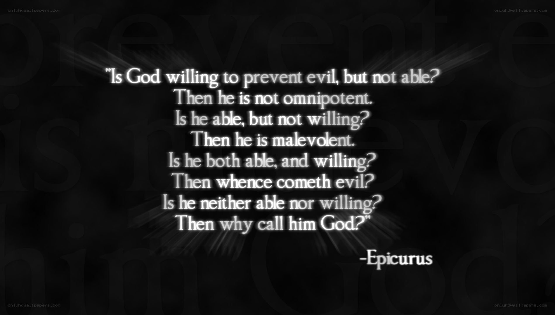 Epicurus on God and Evil