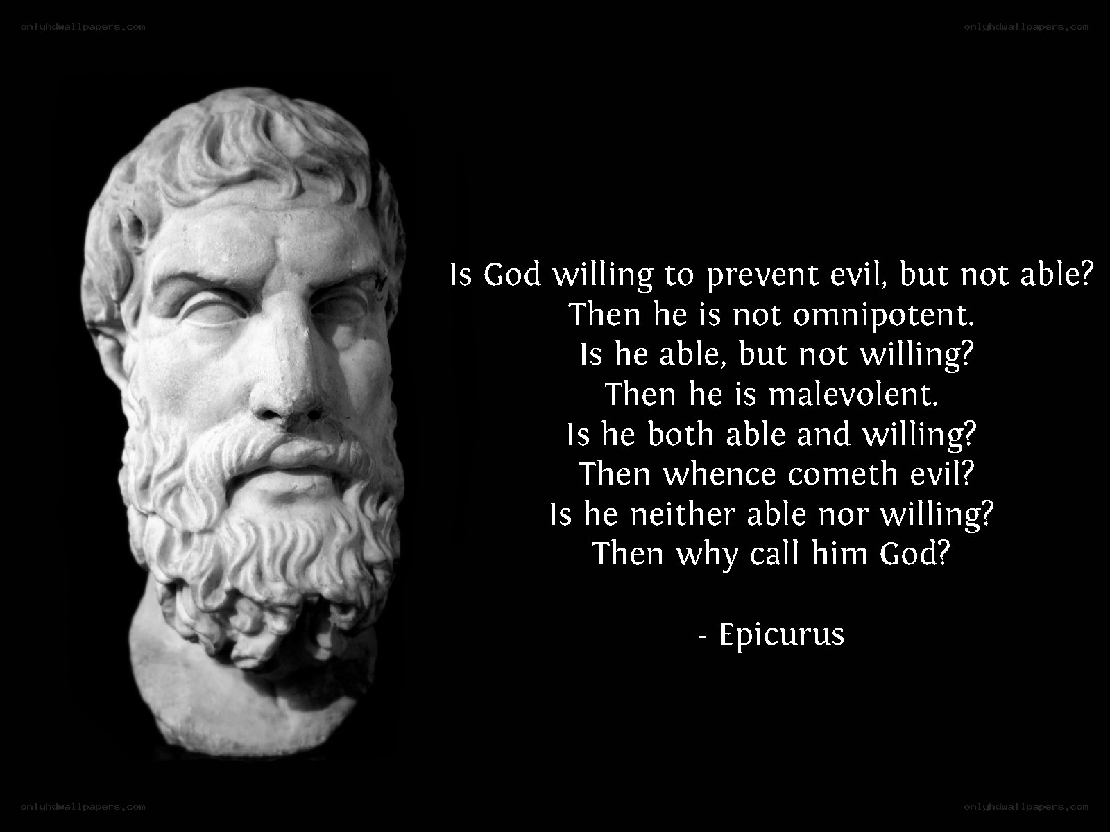 Epicurus on the Problem of Evil