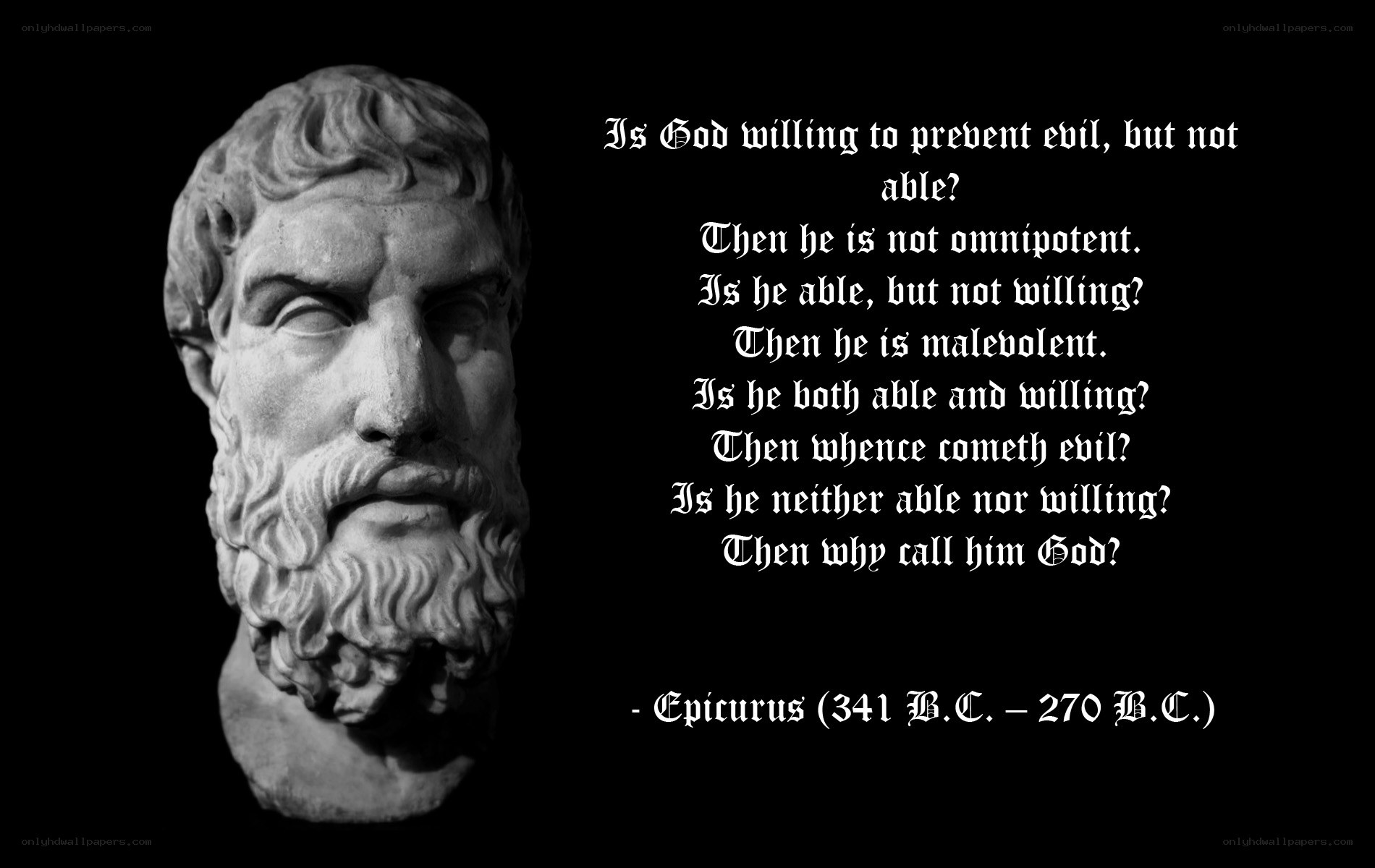 Epicurus on the Problem of Evil