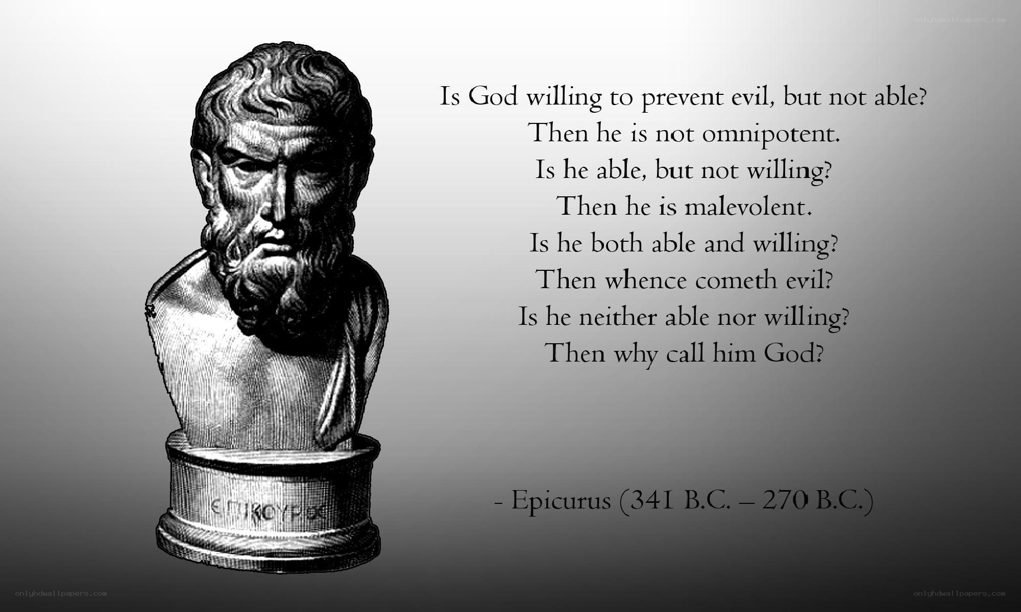 Epicurus on the Problem of Evil
