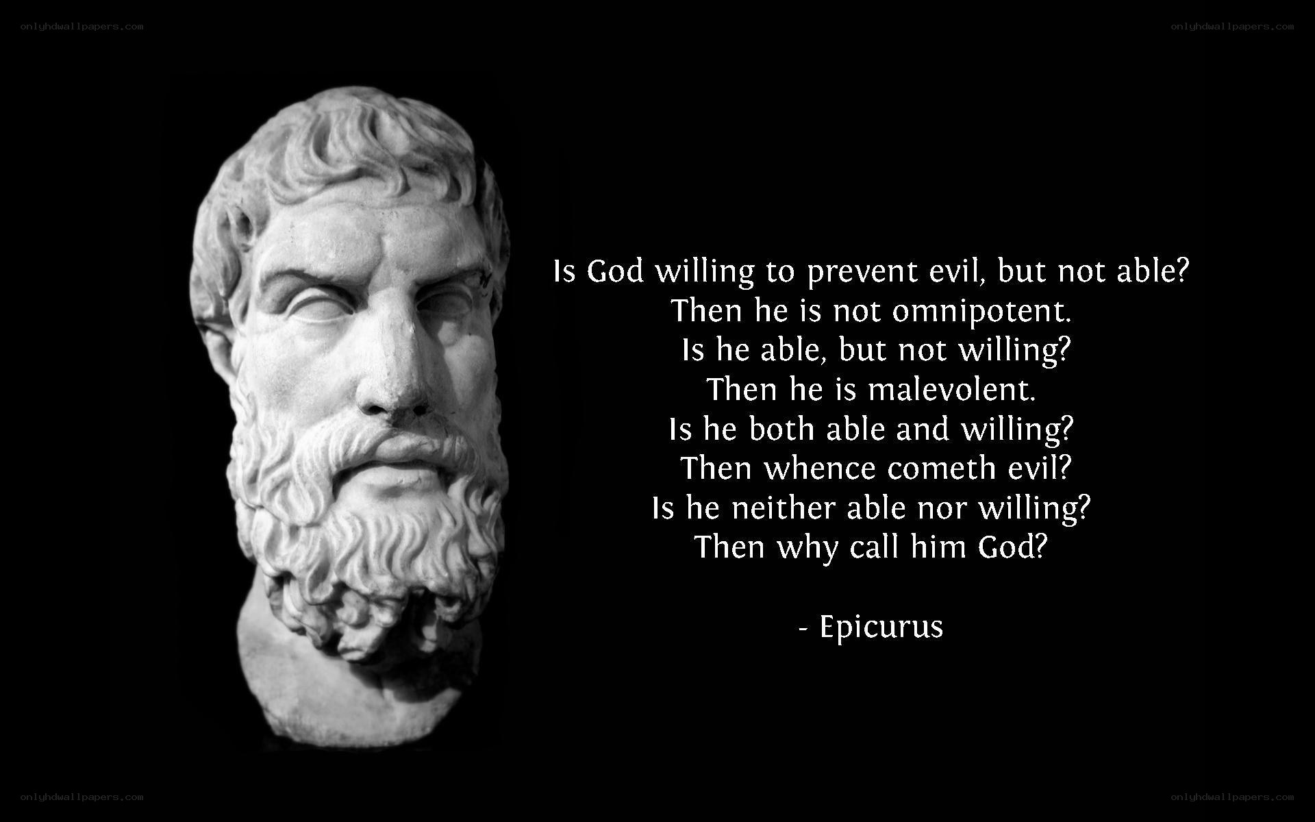Epicurus on the Problem of Evil