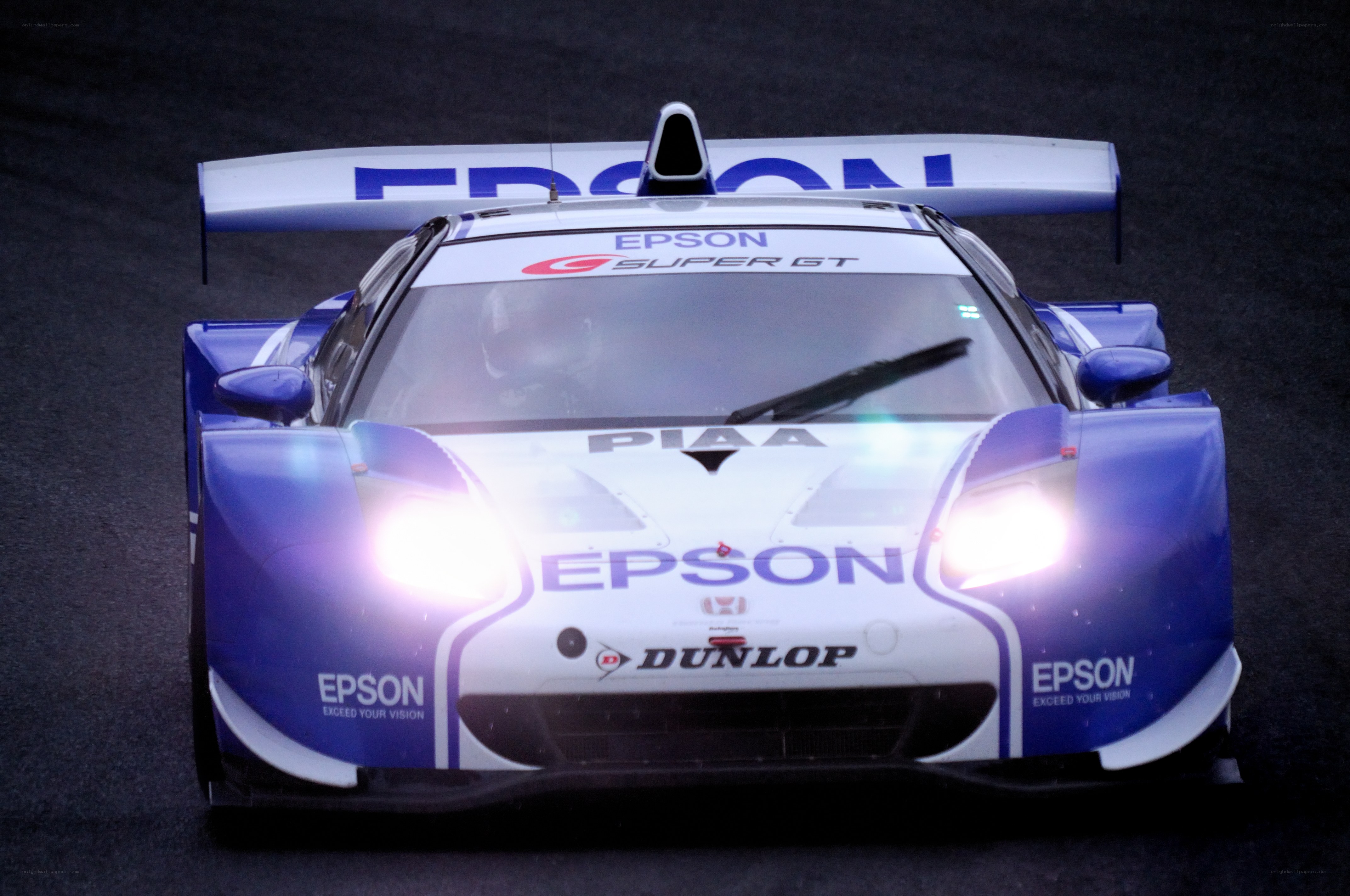 Epson racing car on track
