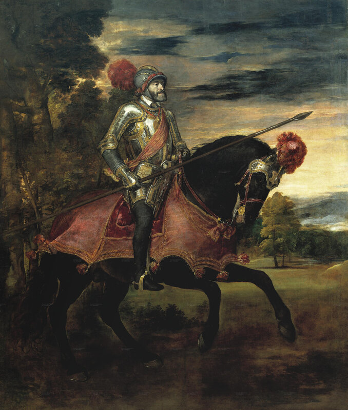 Equestrian portrait of a knight