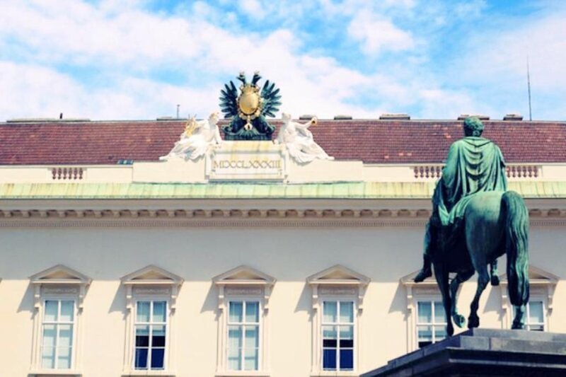 Equestrian Statue and Building