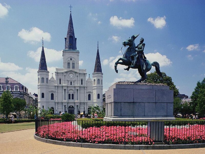 Equestrian Statue and Church