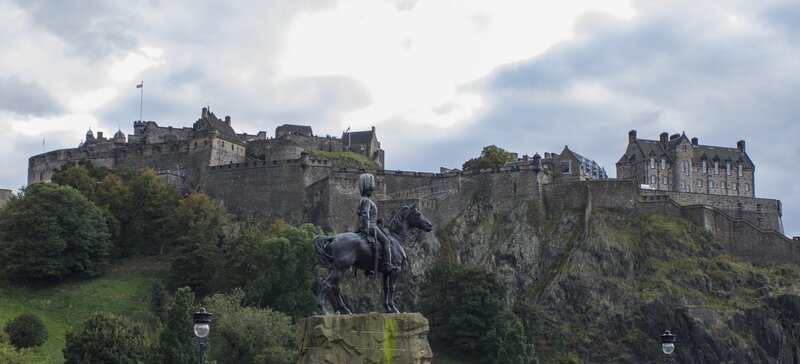 Equestrian Statue at Castle