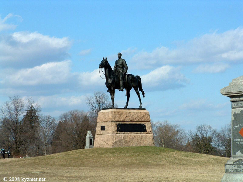 equestrian statue at gettysburg