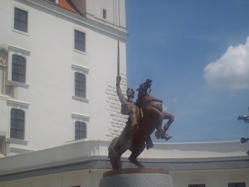 equestrian statue of a knight