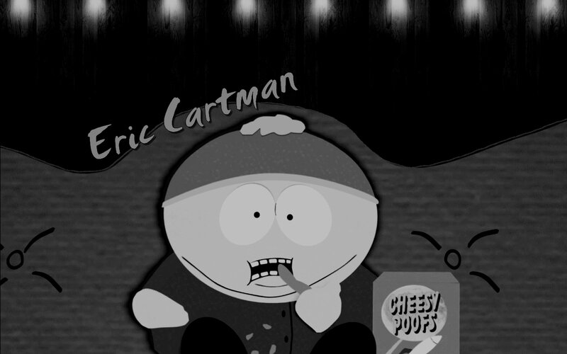 Eric Cartman eating Cheesy Poofs