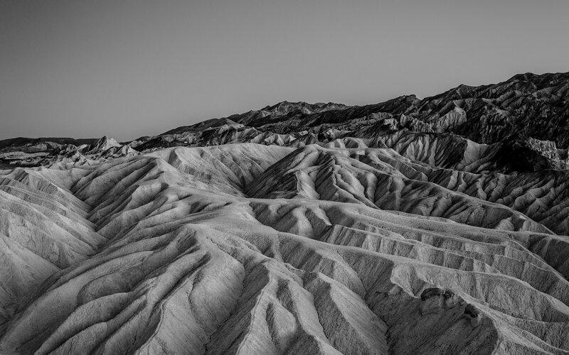 Eroded Badlands Landscape