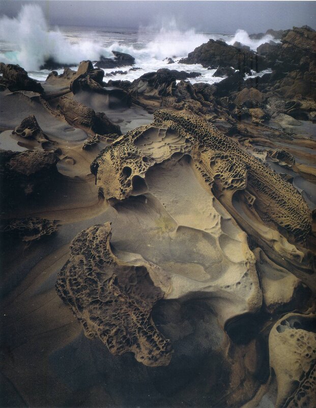 Eroded coastal rock formations
