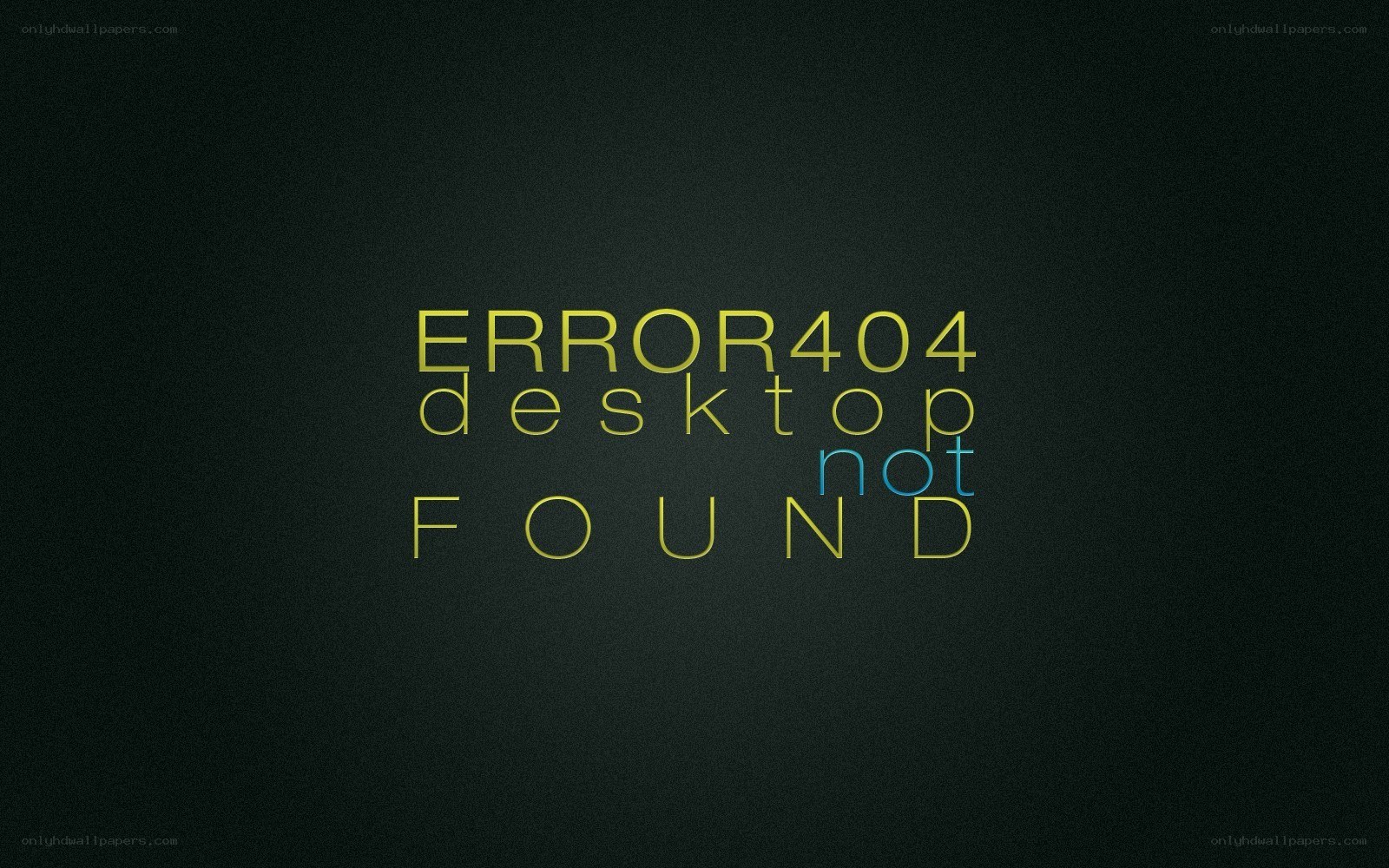 Error 404 desktop not found