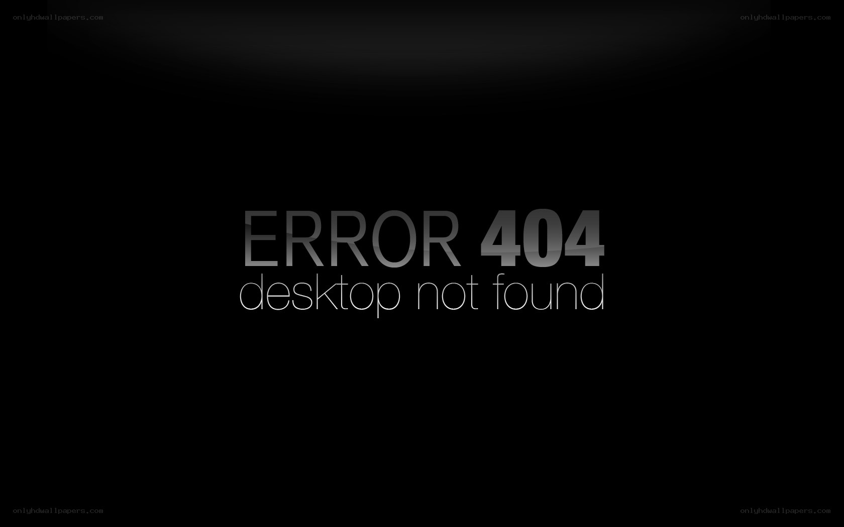 Error 404 desktop not found