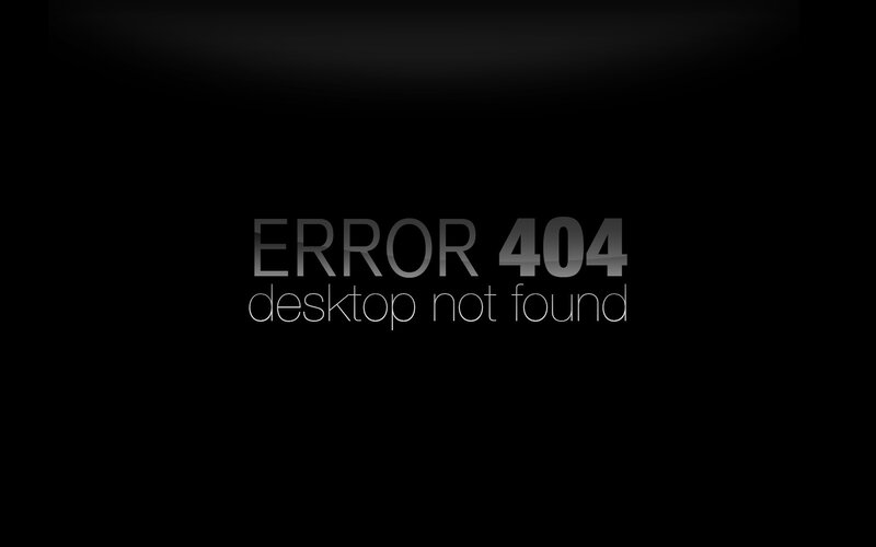 Error Message on Black Background — Neutral