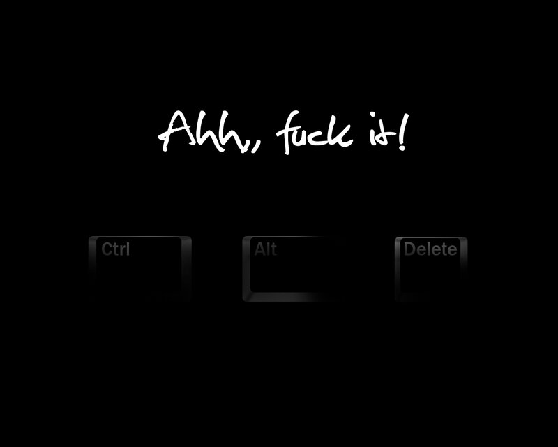 error message on black background