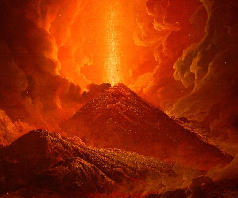 Erupting Volcano — Orange