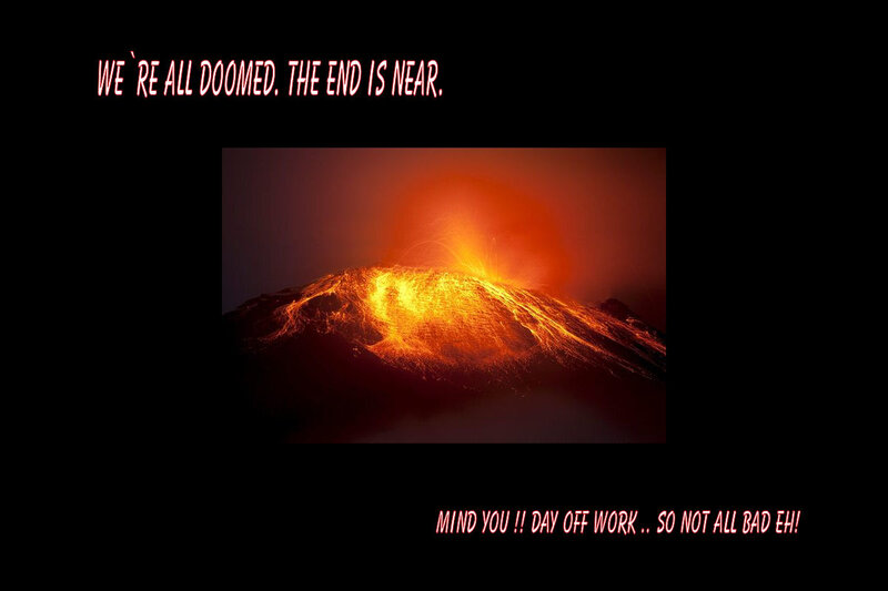 Erupting Volcano — Red, Dramatic