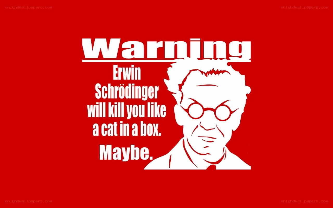 Erwin Schrödinger warning