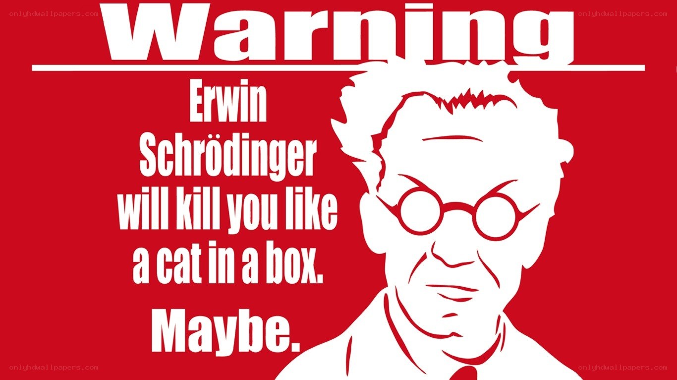 Erwin Schrödinger warning