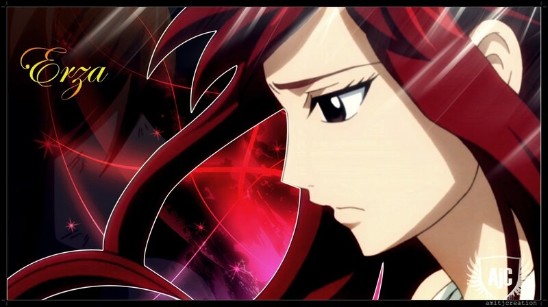 Erza Scarlet anime portrait