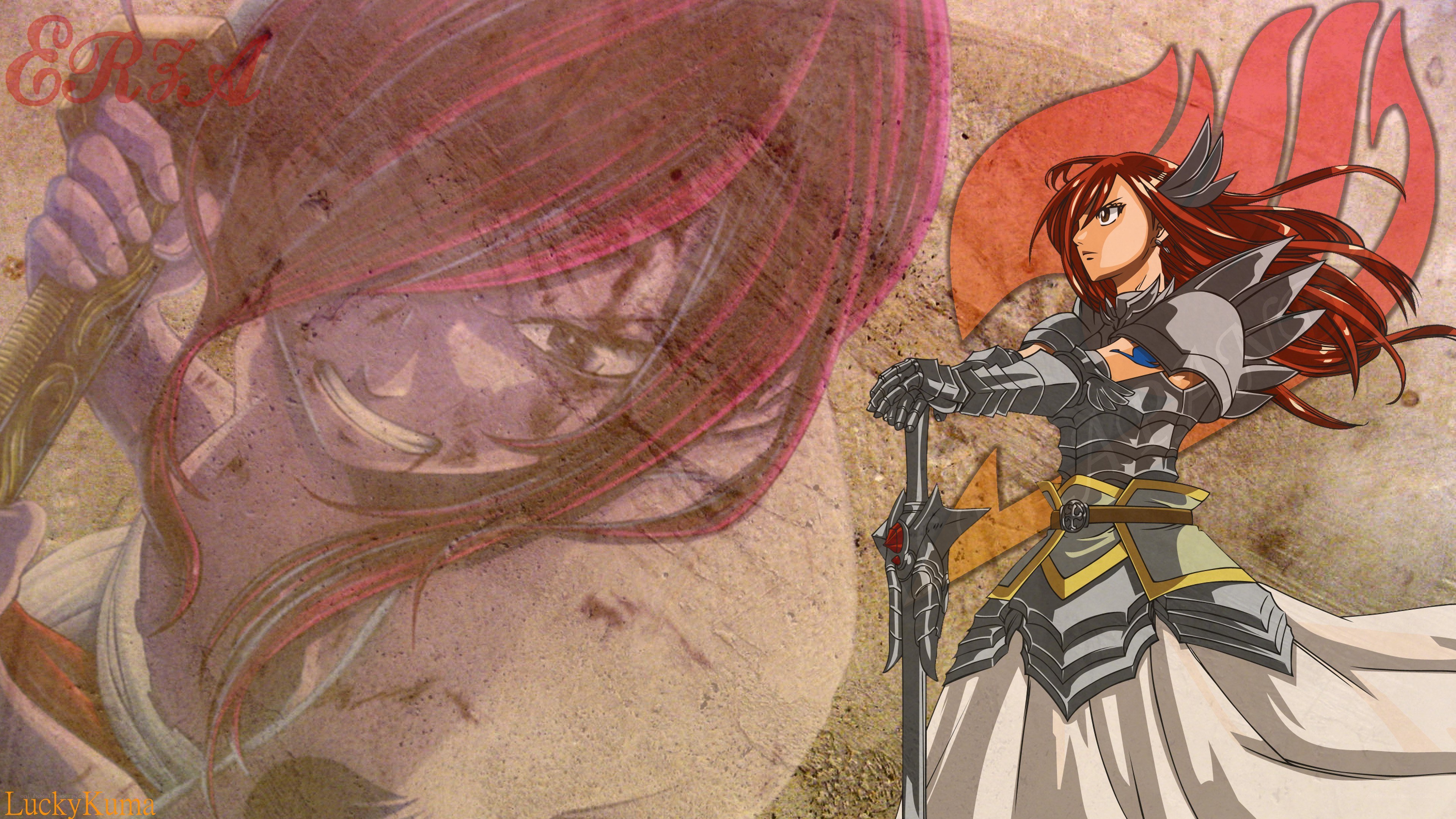 Erza Scarlet in armor