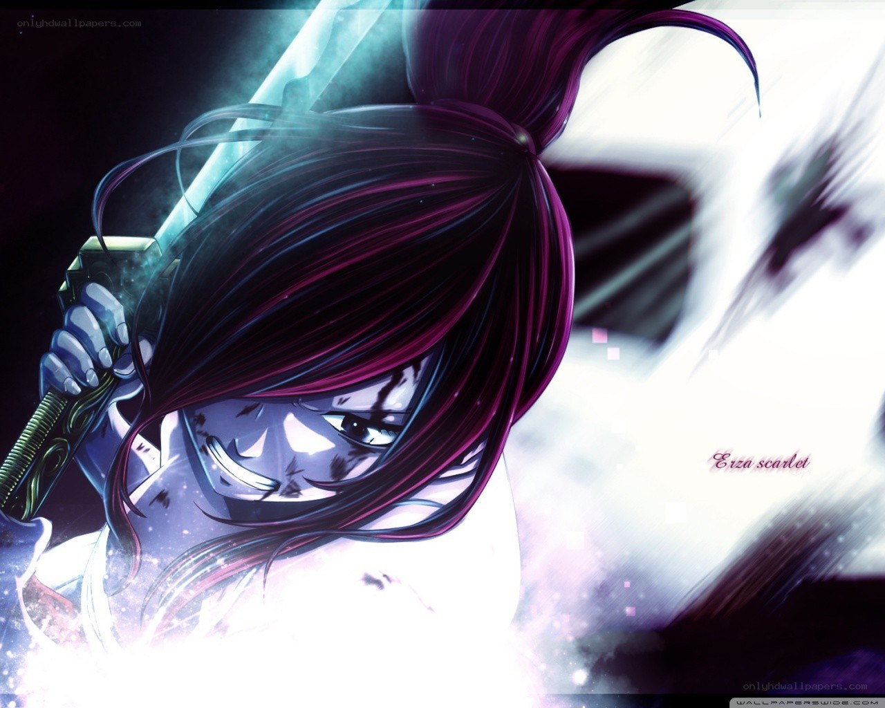Erza Scarlet in battle