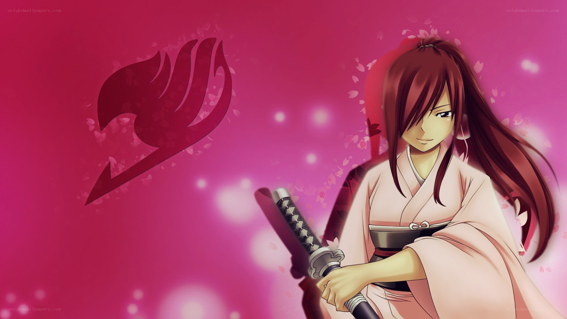 Erza Scarlet in kimono
