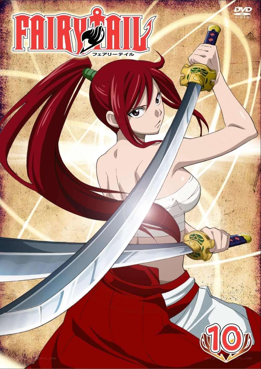 Erza Scarlet with swords