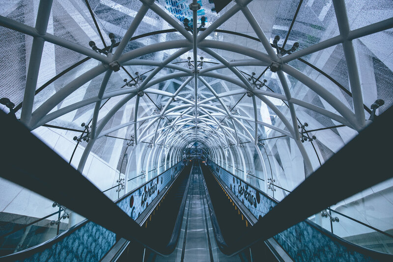 Escalators in Tunnel