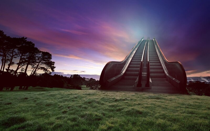 Escalators to the sky
