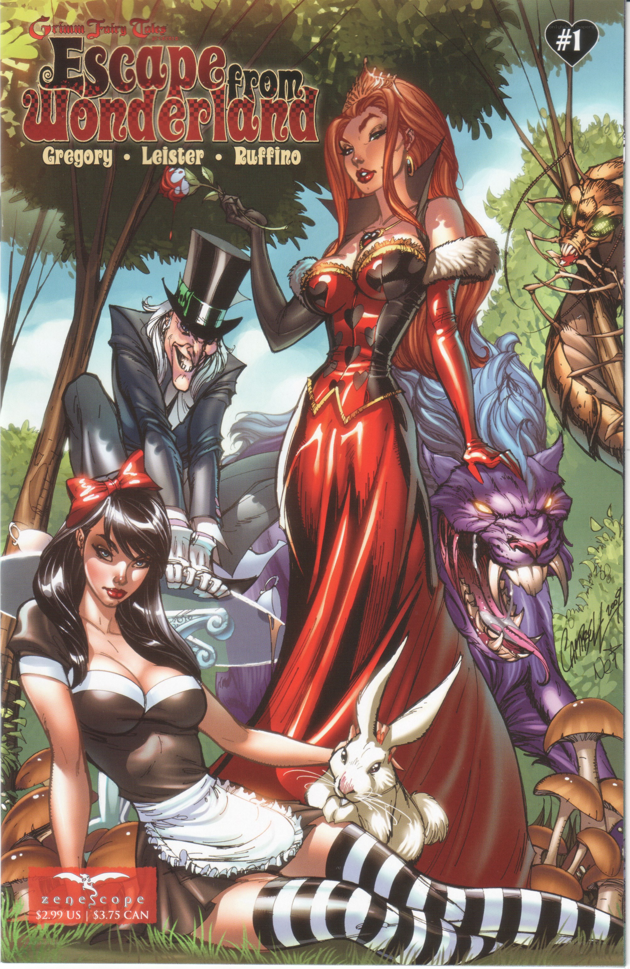 Escape from Wonderland comic cover