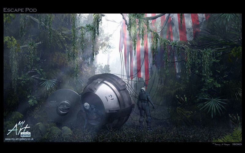 Escape Pod in Jungle
