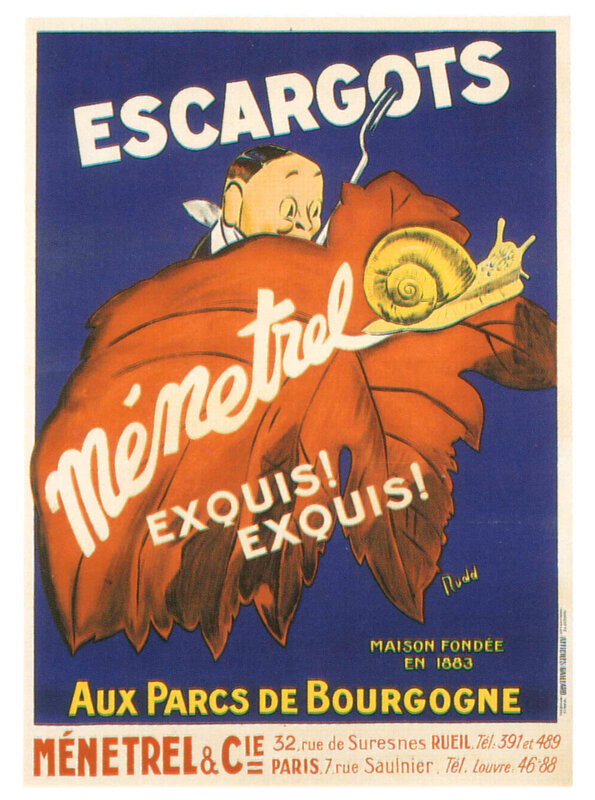 Escargots Ménétrel poster