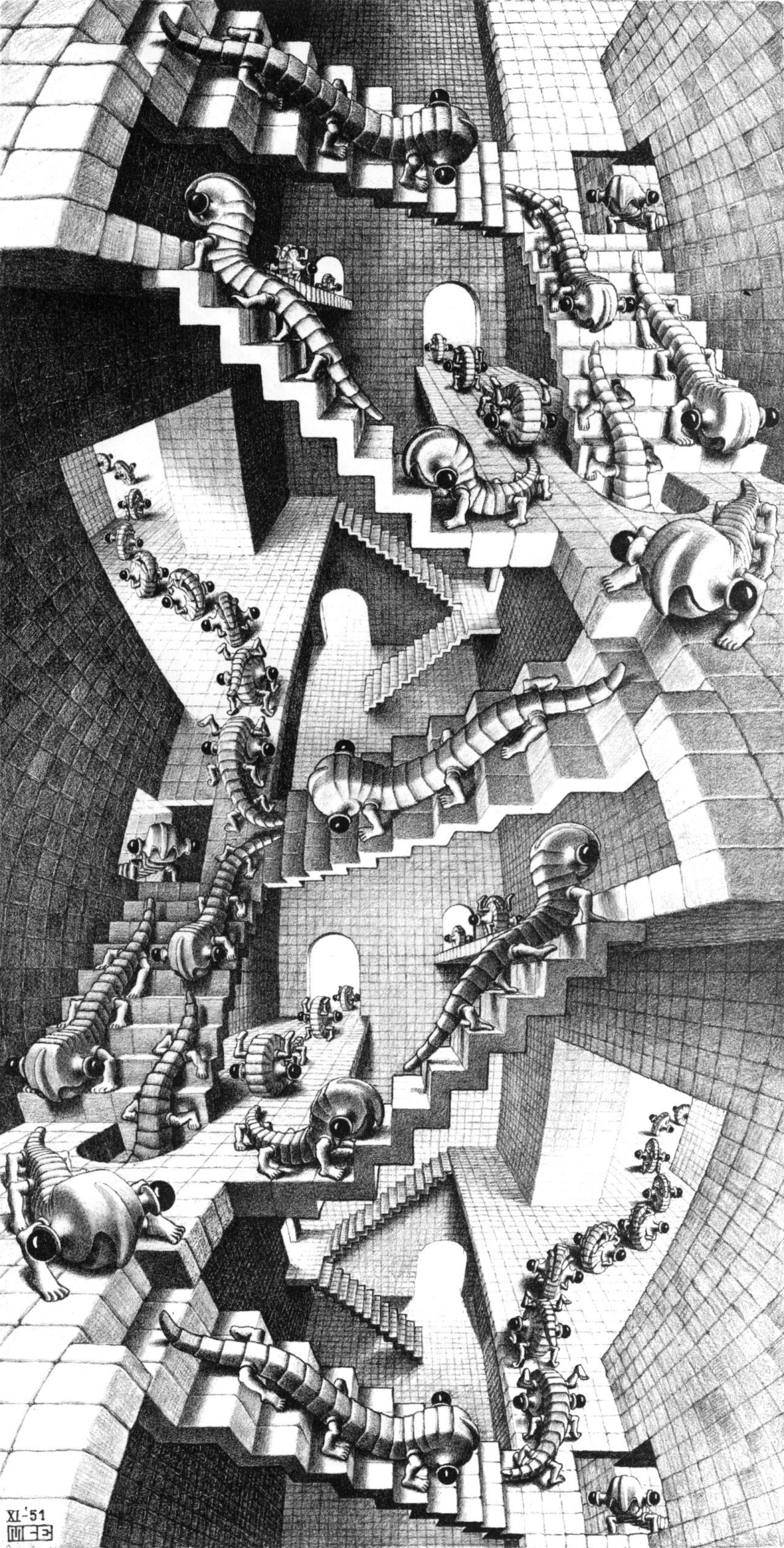 Escher-style staircase illusion