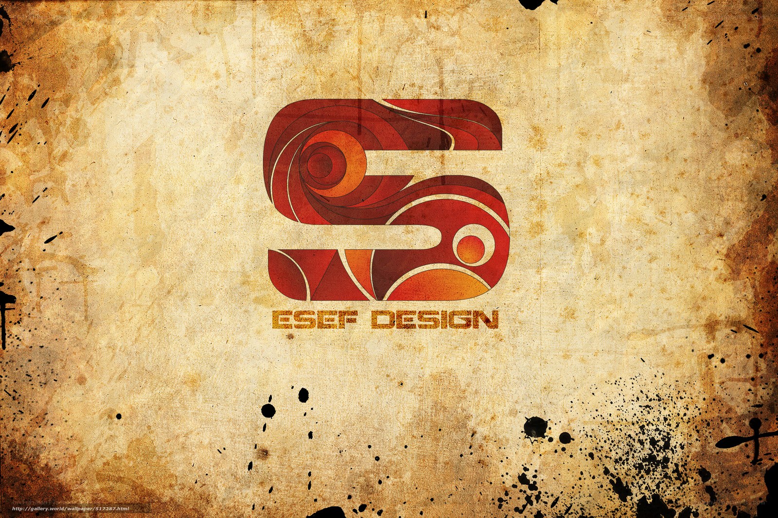 ESEF Design logo on vintage background