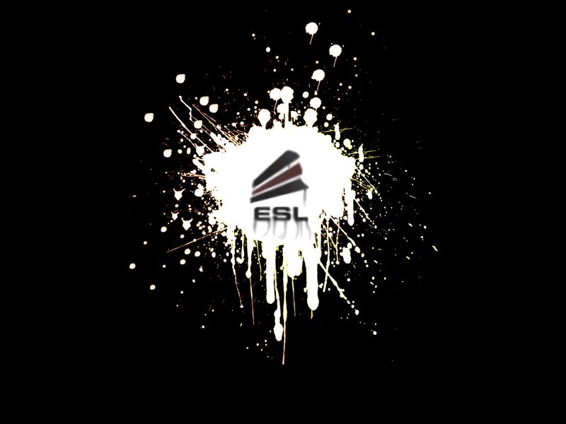 ESL logo with paint splatter